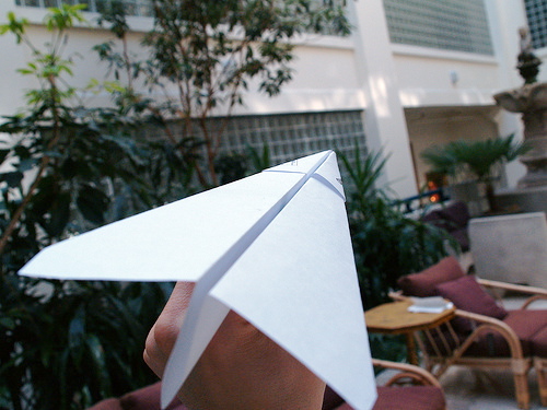 paper airplane wings